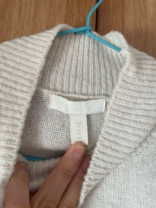 Jersey de rayas cuello alto