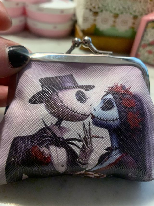 Portamonete carino con Jack e Sally