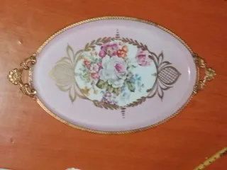 Vassoio Limoges Francia floreale