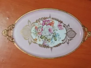 Vassoio Limoges Francia floreale