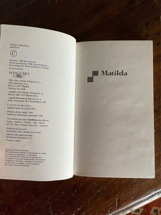 Matilda (en castellano)