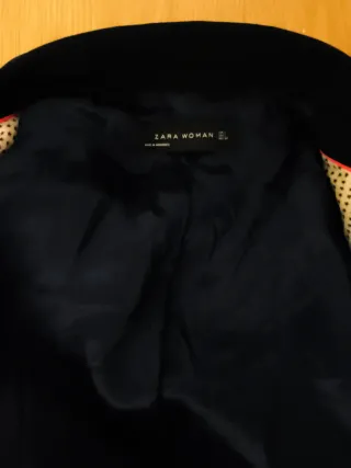 Chaqueta Zara Azul Marino Mujer