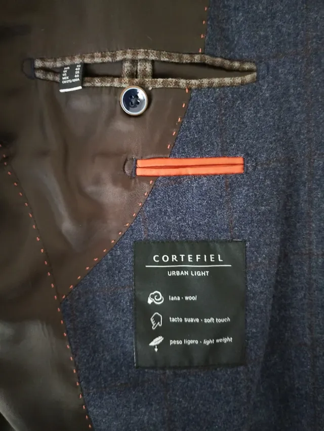 Americana azul/gris hombre Cortefiel