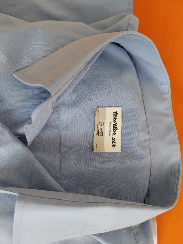 Camisas Termilor Sir Azul y blanco  Talla 4XL