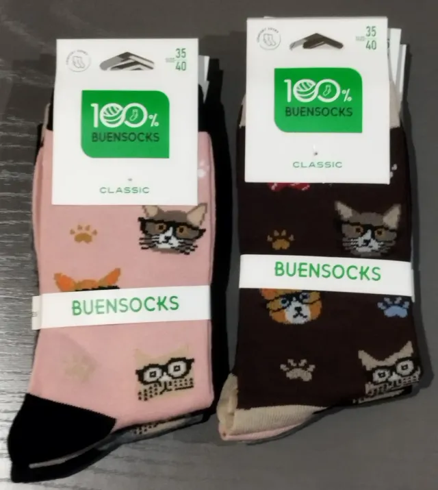 Lote 6 pares calcetines BUENSOCKS Talla 35-40