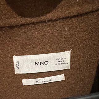 Sobrecamisa de lana oversize de Mango Talla L