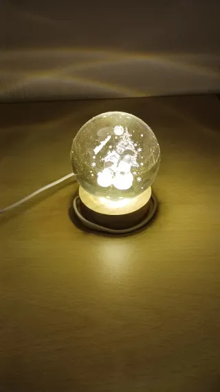 Lampada a sfera in cristallo