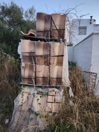 Teja mixta color paja flameada