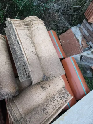 Teja mixta color paja flameada