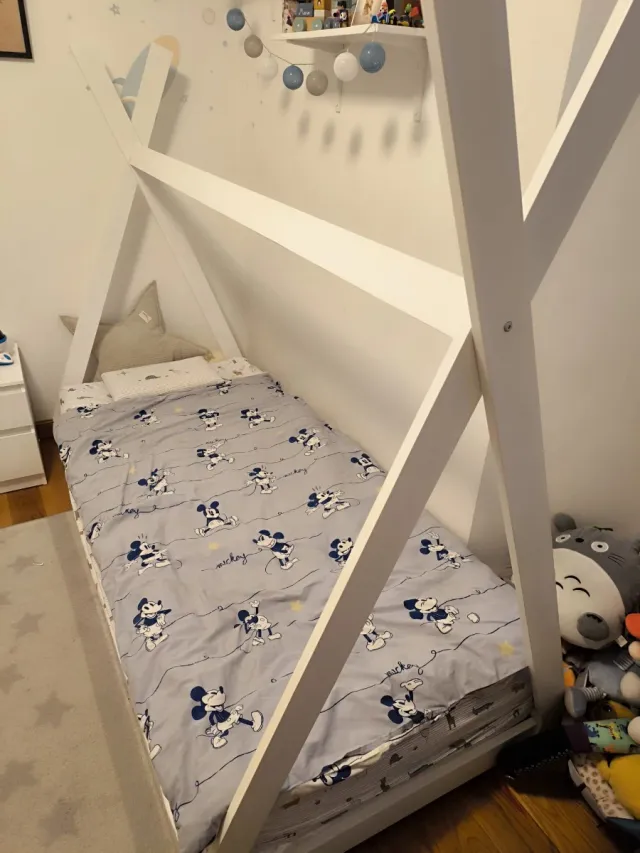 Cama Infantil Tipi Pino Blanco 90x200cm