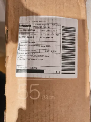 TV QLED 55 Samsung Negra