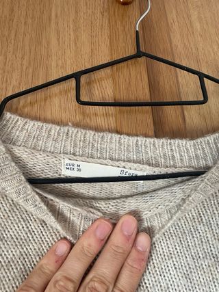 Jersey beige de punto