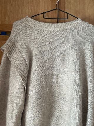 Jersey beige de punto