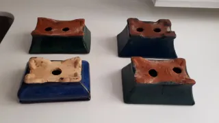 Lote de 4 Macetas para Bonsái Cerámica.