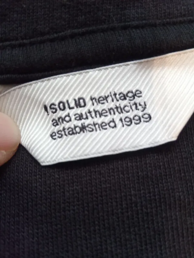 Sudadera con capucha Solid negra hombre