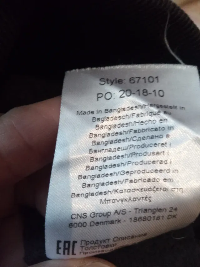 Sudadera con capucha Solid negra hombre