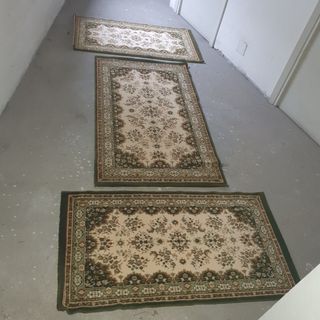 Juego de 3 alfombras decorativas