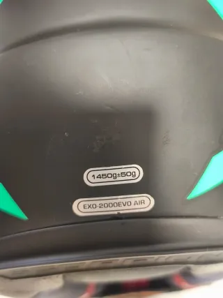 Casco Scorpion EXO Negro/Verde/Rojo