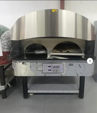 Horno de pizza doble acero inoxidable