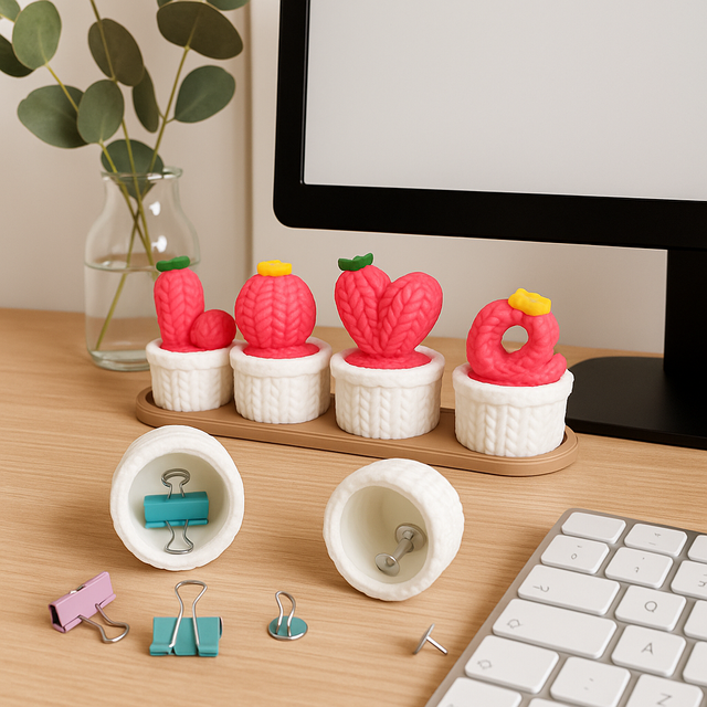 Vaso Kawaii Organizzatore