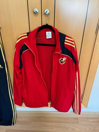 Chándal Adidas España Rojo y Negro