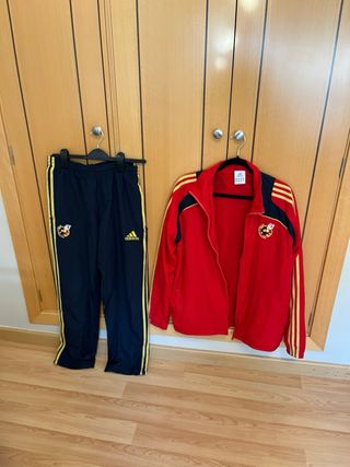 Chándal Adidas España Rojo y Negro