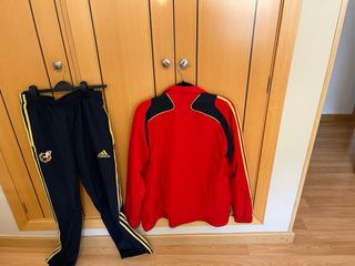 Chándal Adidas España Rojo y Negro