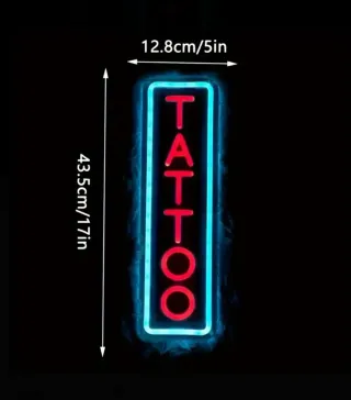 Lampada Neon LED "TATTOO" 44cm