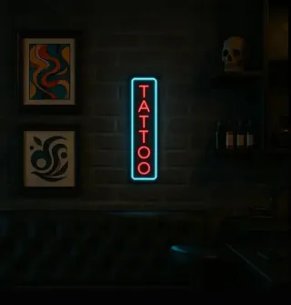 Lampada Neon LED "TATTOO" 44cm