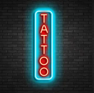 Lampada Neon LED "TATTOO" 44cm