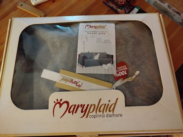 Funda sofá Maryplaid gris nuevo