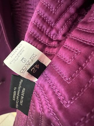 Cappotto Versace Viola Donna