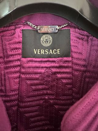 Cappotto Versace Viola Donna