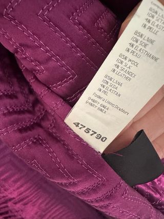 Cappotto Versace Viola Donna