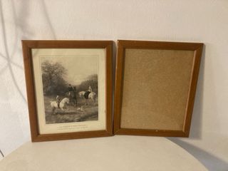 Cornice in legno con stampa La Leçon d'Equitation