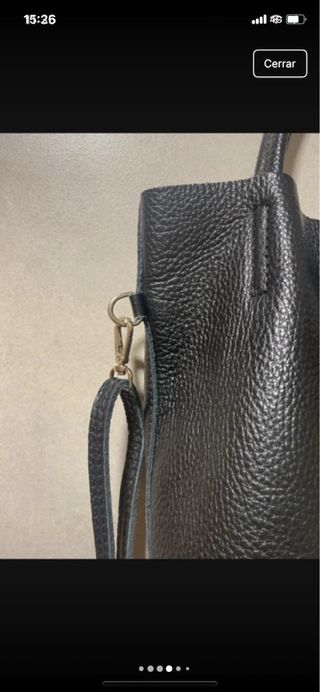 Bolso de piel negro