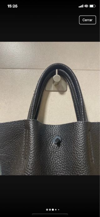 Bolso de piel negro