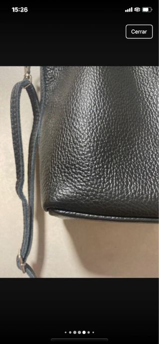 Bolso de piel negro