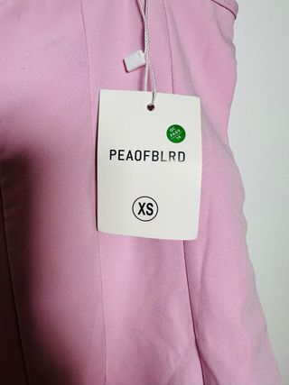 Mini vestido rosa tirantes lazo Talla XS