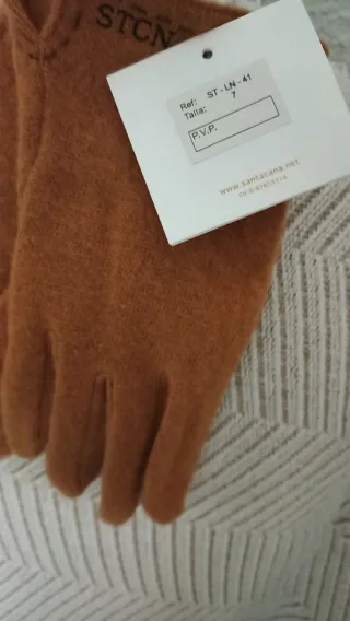 Guantes de lana STCN Marrones