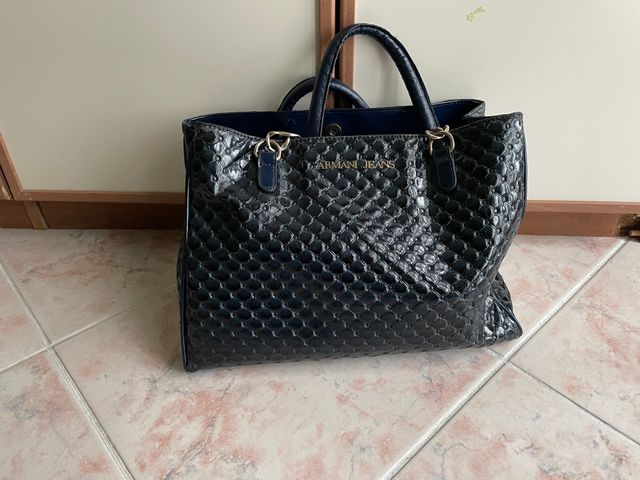 Borsa Armani Jeans blu scuro
