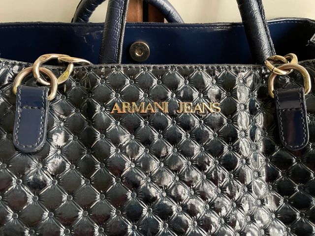 Borsa Armani Jeans blu scuro