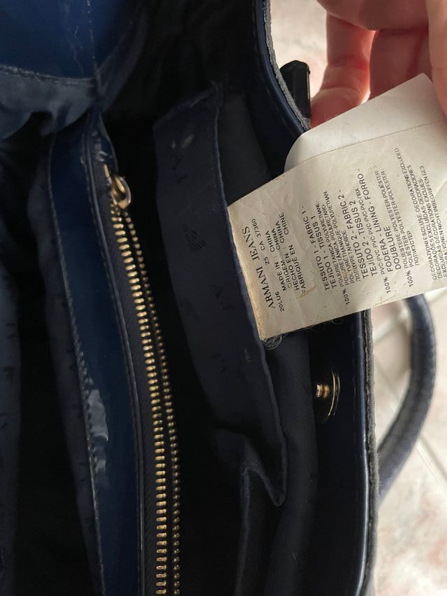 Borsa Armani Jeans blu scuro