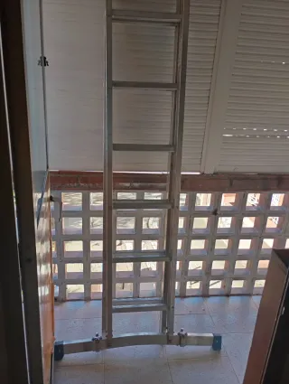 Escalera extensible aluminio