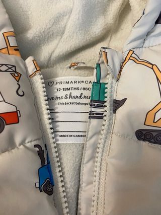 Primark Cappotti Caldo Cotone Bambino