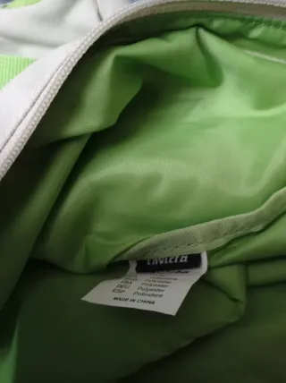 Borsa Invicta tessuto tecnico grigio e verde