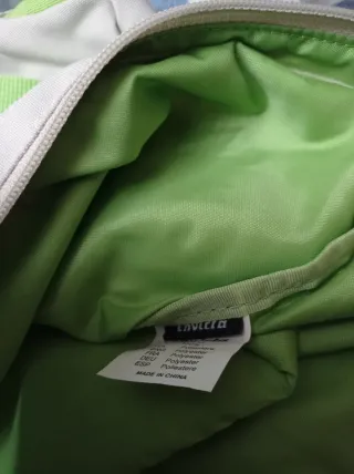 Borsa Invicta tessuto tecnico grigio e verde