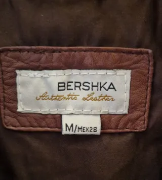 Cazadora de piel marrón