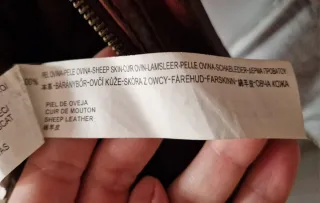 Cazadora de piel marrón