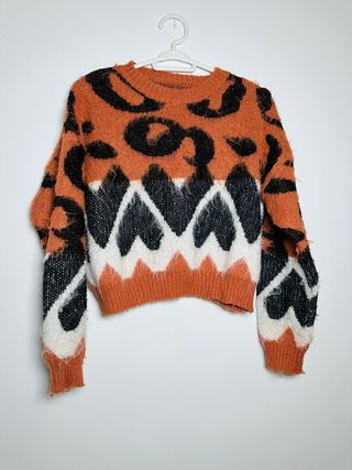 Jersey pelo crop Shein talla M